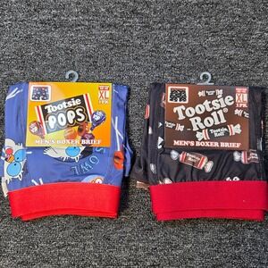 Tootsie Roll Pop Boxer Briefs Mens XL 2‎ Pack Candy Novelty Underwear Kitschy
